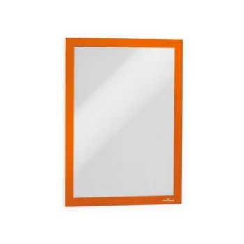   Infokeret, A4, öntapadó háttal, DURABLE "DURAFRAME®", narancs