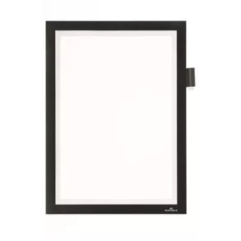   Infokeret, A4, öntapadó, jegyzetelhető, DURABLE DURAFRAME® "NOTE", fekete