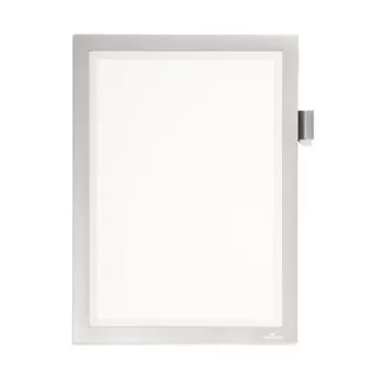   Infokeret, A4, öntapadó, jegyzetelhető, DURABLE DURAFRAME® "NOTE", ezüst