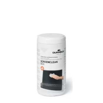   Tisztítókendő, képernyőhöz, 100 db, DURABLE "SCREENCLEAN® BOX 100"