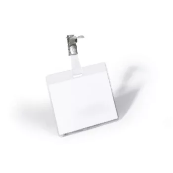 Névkitűző, csíptetővel, 60x90mm, DURABLE