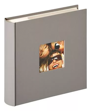 Fotóalbum, 200 fotó, 10x15 cm, "Walther Fun", szürke