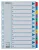 Regiszter, karton, A4, 1-12, ESSELTE "Mylar"