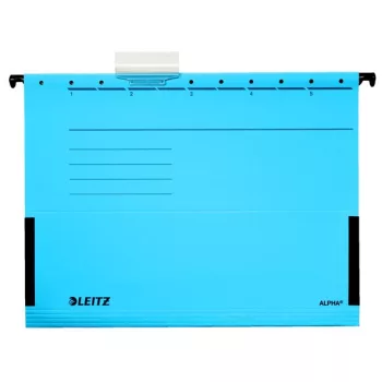   Függőmappa, oldalvédelemmel, karton, A4, LEITZ "Alpha", kék