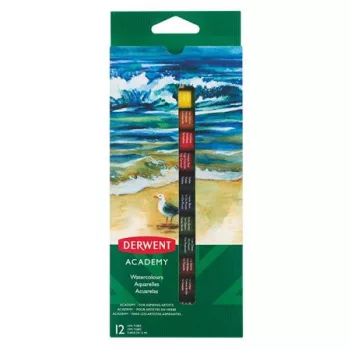   Tempera készlet, 12 darabos, 12 ml, DERWENT "Academy"