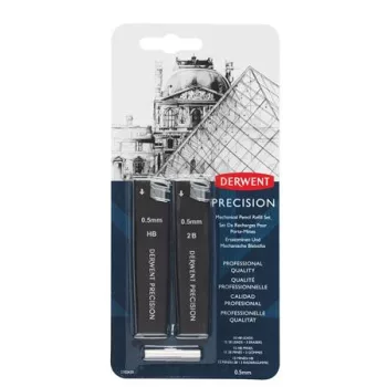   Grafitbél szett, 0,5 mm, HB, 2B, DERWENT "Precision"