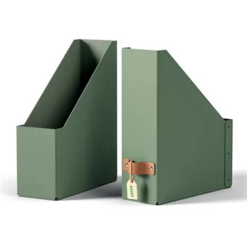   Iratpapucs, karton, 100 mm, LEITZ "Puro", zsályazöld