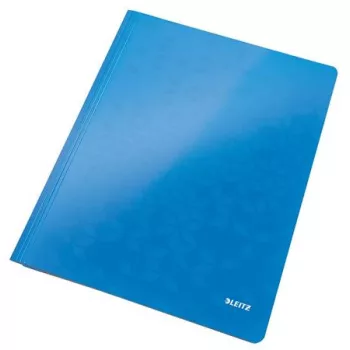   Gyorsfűző, laminált karton, A4, LEITZ "Wow", kék