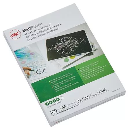 Meleglamináló fólia, 100 mikron, A4, matt, GBC