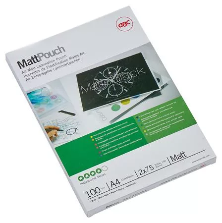 Meleglamináló fólia, 75 mikron, A4, matt, GBC