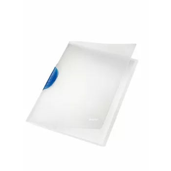   Gyorsfűző, klipes, PP, A4, LEITZ "ColorClip Magic", kék