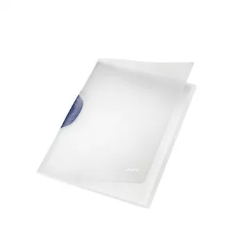   Gyorsfűző, klipes, PP, A4, LEITZ "ColorClip Magic", szürke