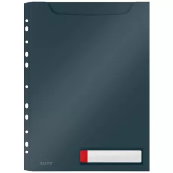   Genotherm, lefűzhető, A4 maxi, LEITZ "Cosy Privacy", bársonyszürke