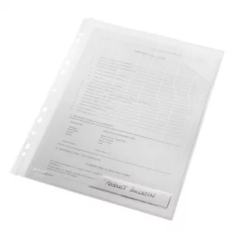   Genotherm, "L", lefűzhető, A4, 200 mikron, LEITZ "CombiFile", áttetsző