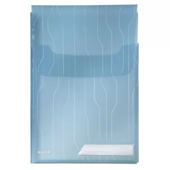   Genotherm, lefűzhető, A4, 200 mikron, füllel, LEITZ "CombiFile Jumbo", kék
