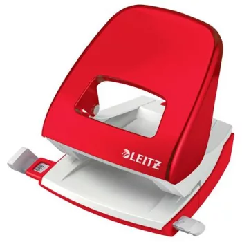   Lyukasztó, kétlyukú, 30 lap, LEITZ "Nexxt Wow", piros