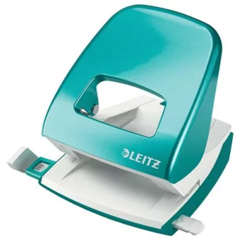   Lyukasztó, kétlyukú, 30 lap, LEITZ "Nexxt Wow", jégkék