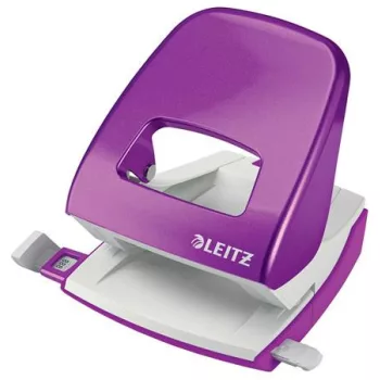   Lyukasztó, kétlyukú, 30 lap, LEITZ "Nexxt Wow", lila
