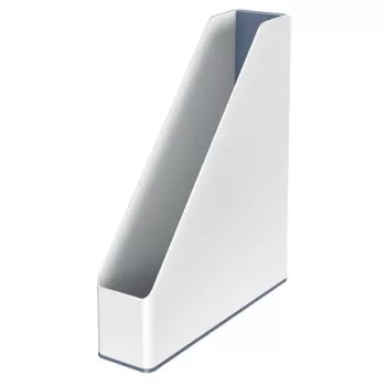   Iratpapucs, műanyag, 73 mm, kettős színhatású, LEITZ "Wow", fehér