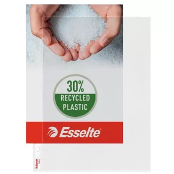  Genotherm, felül és a belső oldalon nyitott, lefűzhető, A4, 85 mikron, narancsos felület, ESSELTE
