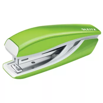   Tűzőgép, mini, No. 10, 10 lap, fém, LEITZ"Nexxt Wow", zöld