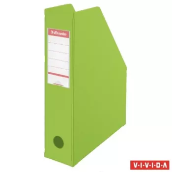   Iratpapucs, PVC/karton, 70 mm, összehajtható, ESSELTE, Vivida zöld