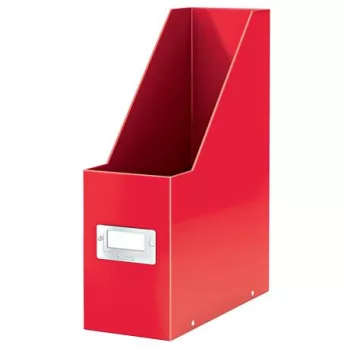   Iratpapucs, PP/karton, 95 mm, LEITZ "Click&Store", piros
