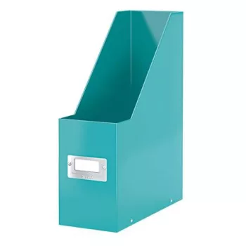   Iratpapucs, PP/karton, 95 mm, LEITZ "Click&Store", jégkék