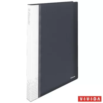   Bemutatómappa, 40 zsebes, A4, kemény borító, ESSELTE "Vivida", fekete