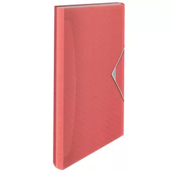   Harmonikamappa, A4, PP, 6 rekeszes, ESSELTE "Colour'Breeze", korall