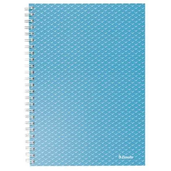  Spirálfüzet, A5, kockás, 80 lap, ESSELTE "Colour'Breeze", kék