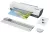 Lamináló készlet, A4, 80-125 mikron, LEITZ "iLam Home 4-in-1", fehér