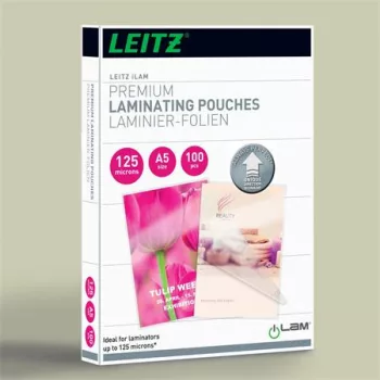   Meleglamináló fólia, 125 mikron, A5, fényes, UDT technológiával, LEITZ "iLam"