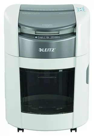 Iratmegsemmisítő, mikrokonfetti, 150 lap, LEITZ "IQ OptiMax Autofeed Home Office 150 P5"