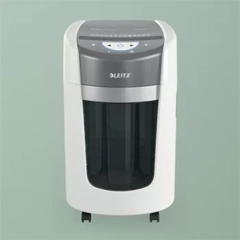   Iratmegsemmisítő, mikrokonfetti, 6 lap, LEITZ "IQ OptiMax Home Office 225 P5"