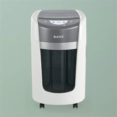 Iratmegsemmisítő, mikrokonfetti, 6 lap, LEITZ "IQ OptiMax Home Office 225 P5"