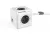 Elosztó, 4 aljzat, 2 USB csatlakozó, 1,5 m kábelhosszúság, ALLOCACOC "PowerCube Extended USB DE", fehér-szürke