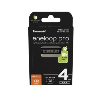   Tölthető elem, AAA mikro, 4x930 mAh Ni-MH, PANASONIC "Eneloop Pro"