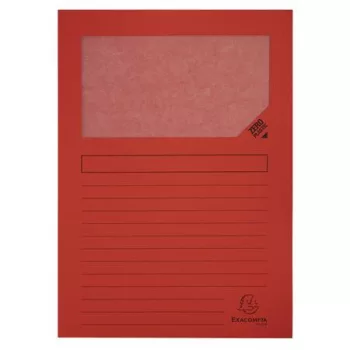   Mappa, ablakos, karton, EXACOMPTA "Forever®", piros