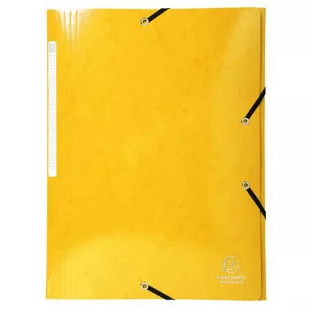 Gumis, mappa, karton, A4, EXACOMPTA "Iderama", sárga
