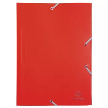 Gumis mappa, PP, A4, EXACOMPTA "Opak", piros