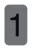Információs tábla, öntapadó, 2,5x4,4 cm, alumíniumhatású, EXACOMPTA, 1-es