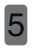 Információs tábla, öntapadó, 2,5x4,4 cm, alumíniumhatású, EXACOMPTA, 5-ös