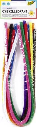 Zseníilia drót, 50 cm, FOLIA, 10 különböző szín