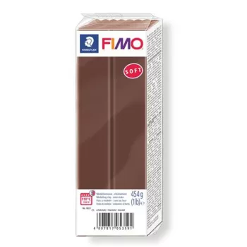   Gyurma, 454 g, égethető, FIMO "Soft", csokoládé
