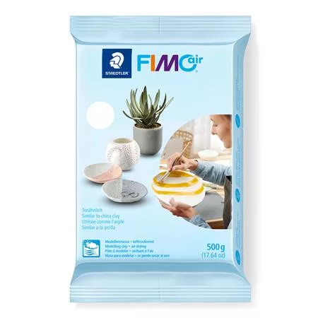 Gyurma, 500 g, levegőre száradó, FIMO "Air Basic", fehér