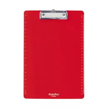   Felírótábla, A4, műanyag, FLEXOFFICE "FO-CB011", piros