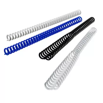   Spirál, műanyag, 8 mm, 45 lap, GBC "ClickBind", fekete