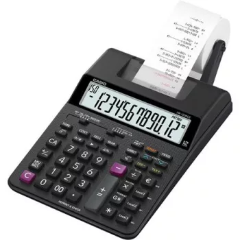  Számológép, szalagos, 12 számjegy, 2 színű nyomtató, CASIO "HR-150RCE"