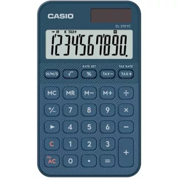   Zsebszámológép, 10 számjegy, CASIO "SL 310 YC" kék
